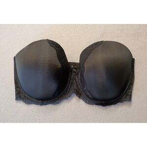 Victorias Secret Black Dream Angels Multiway Strapless‎ Bra 36DDD